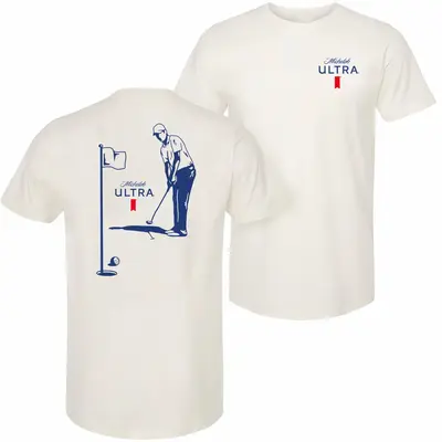 Michelob Ultra Golfing T-Shirt - 2 Side - Youthful & Vibrant - Every Size Available - Colors Galore - Multiple Style Options ...