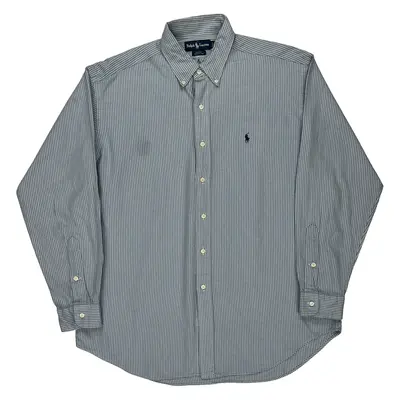 Blake Ralph Lauren Shirt - Large Blue Cotton