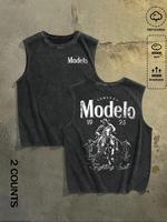 Women's Letter Print Vintage Tank Top, Casual Sleeveless Top for Summer, Ladies Clothes for Daily Wear