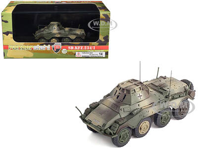 Sd.Kfz. 234/1 Armored Vehicle 4th Panzer Division Danzig (1945) German Army 1/72 Diecast Model by Panzerstahl