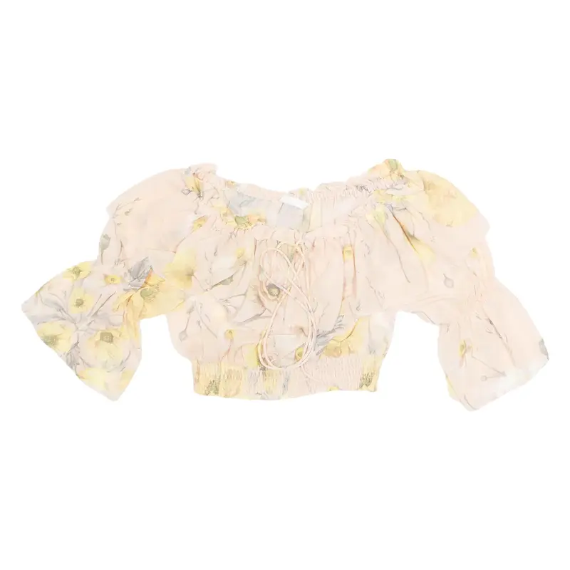 H&M Womens Printed Top Pink Floral M