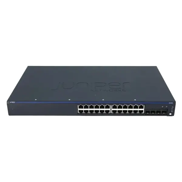 Juniper EX2200-24T-4G-TAA | EX2200 Series 24 x Ports 10/100/1000Base-T + 4 x SFP Uplink Ports Layer 3 Managed 1U Rack-mountab...