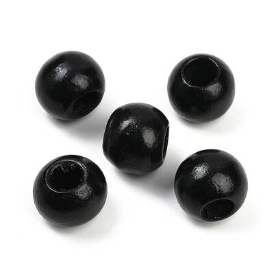Spray Painted Wood Beads