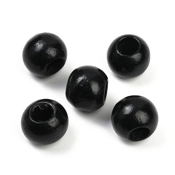 Spray Painted Wood Beads