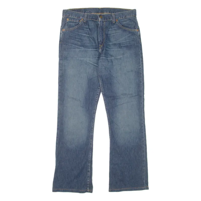 LEVI'S 507 05 Mens Jeans Blue Regular Bootcut Stone Wash W33 L31