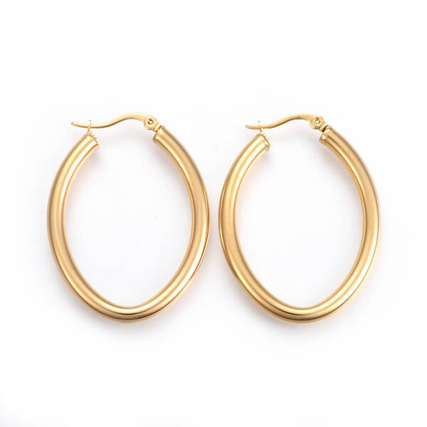 201 Stainless Steel Hoop Earrings
