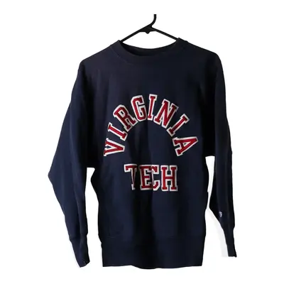 Reverse Weave Champion College Sweatshirt - Medium Navy Cotton Blend
