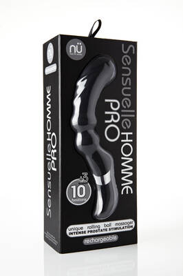 Sensuelle Homme Pro 10 Function 3 Speed Massager - Black