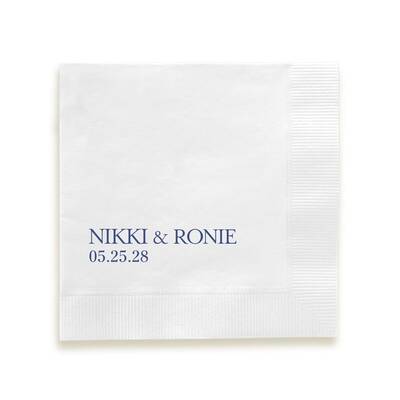 Wedding Couple Napkin - Printed