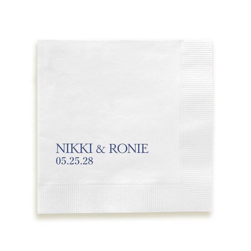 Wedding Couple Napkin - Printed