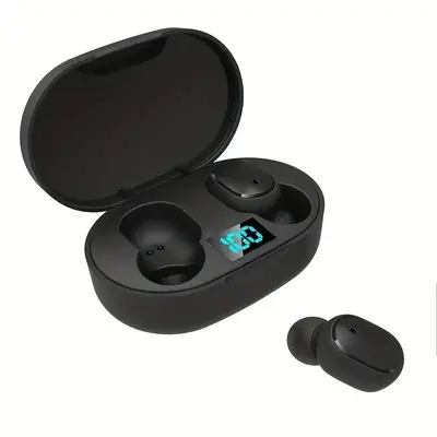 AirDots Wireless Bluetooth Earbuds, Mini Size & LED Battery Level Display, Noise Cancellation Earbuds, Durable & Portable Aud...