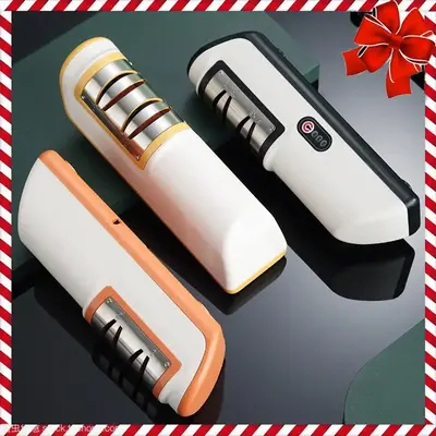 Rechargeable Electric Knife Sharpener, Multifunctional Fully Automatic Small Knife Sharpener, Household Kitchen Gadget