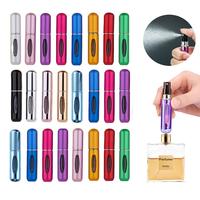 Mini Perfume Atomizers – 5ml Refillable Reusable Spray Bottles, Random Color Travel Size, Leakproof & Portable for Purse/On...