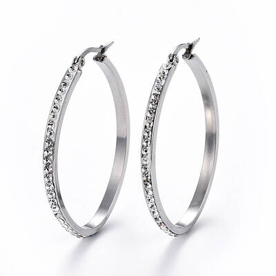 304 Stainless Steel Hoop Earrings