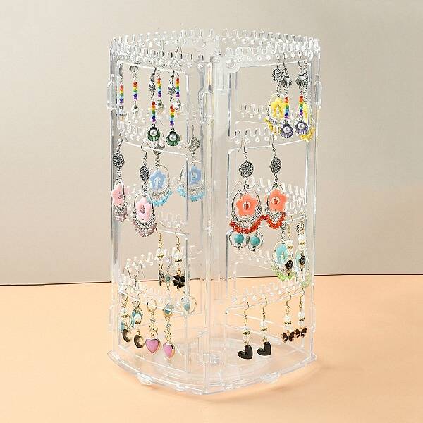 Rotating Acrylic Earring Display Stands