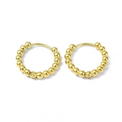 Ion Plating(IP) Real 18K Gold Plated 316 Stainless Steel Hoop Earrings