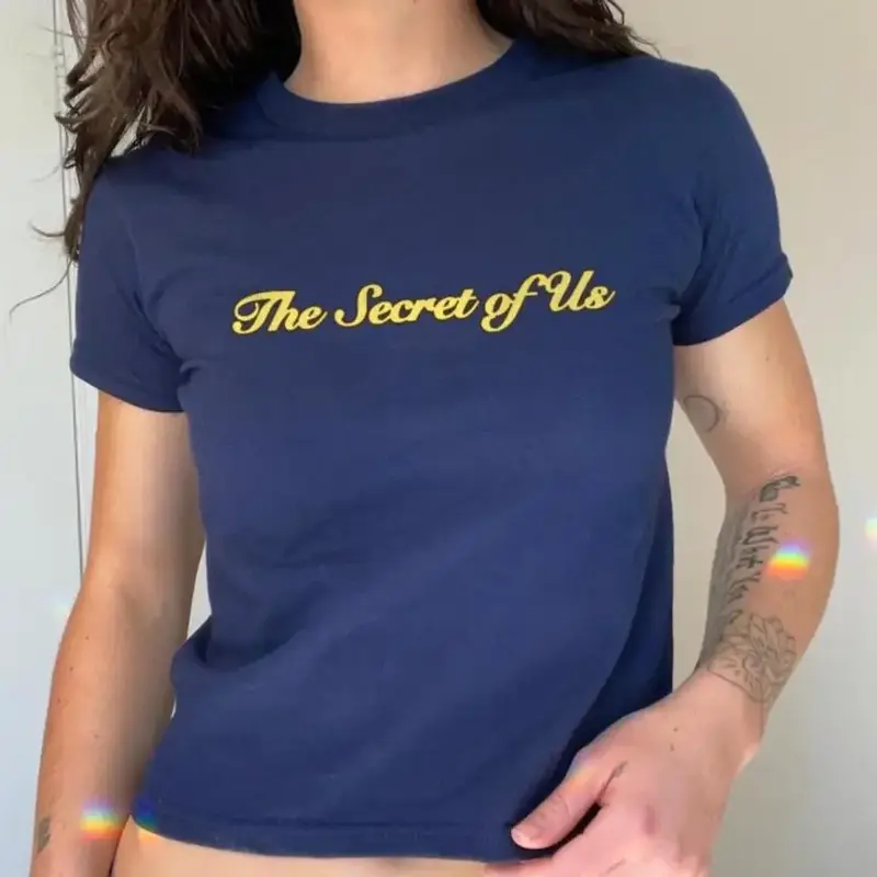 The Secret Of Us Baby Tee | Graphic Baby Tee For Women, Teenager Clothing, Gracie Abrams T-Shirt, Aesthetic Baby Tee, Music M...