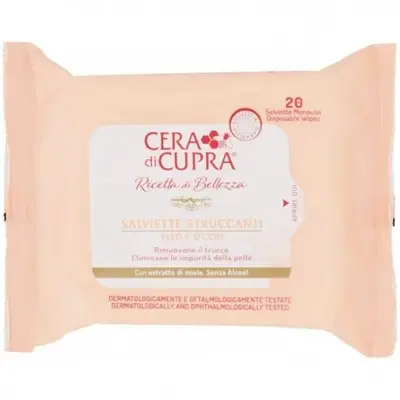 Cera Di Cupra Makeup Remover Wipes 25pcs. With Honey Extract