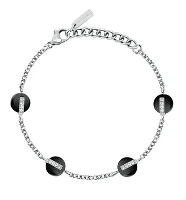Trussardi Bracciale Da Donna In Acciaio Con Cristalli T-Round Tjayf09