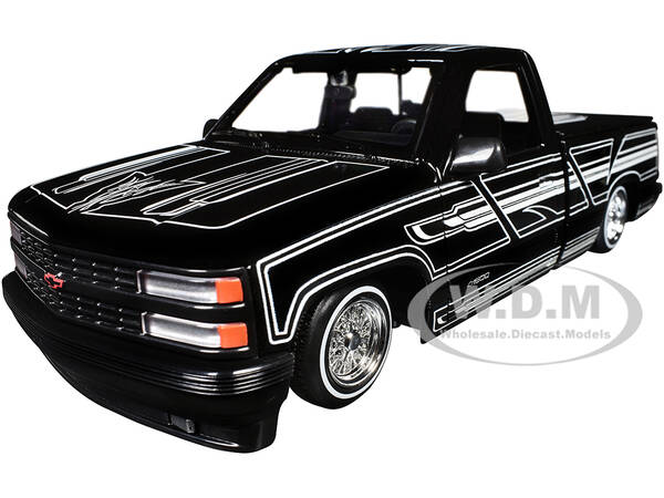 1993 Chevrolet 454 SS Pickup Truck Black with Graphics \