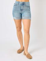 Nancy Judy Blue High Waist Tummy Control Cool Denim Shorts