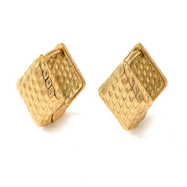 Real 18K Gold Plated 304 Stainless Stee Hoop Earrings
