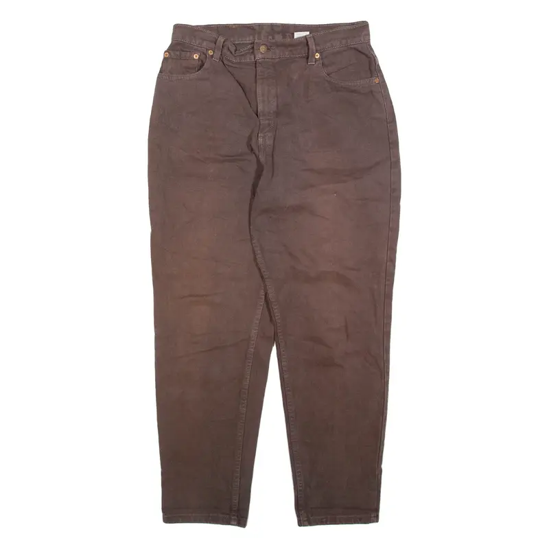 LEVI'S 551 Womens Jeans Brown Relaxed Tapered W30 L30
