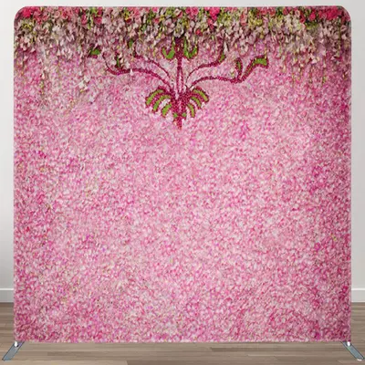 Aperturee Floral Pink Petal Wall Backdrop For Valentines Day - Aperturee