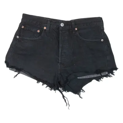 LEVI'S 501 Womens Denim Shorts Black M W31
