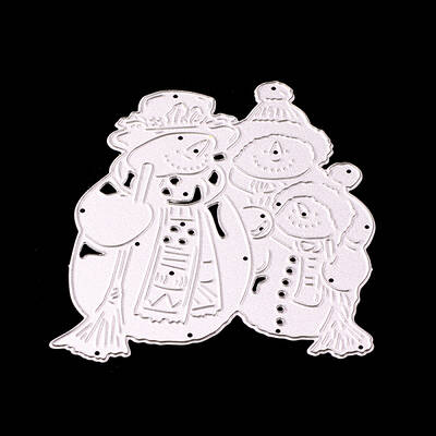 Snowman Frame Metal Cutting Dies Stencils