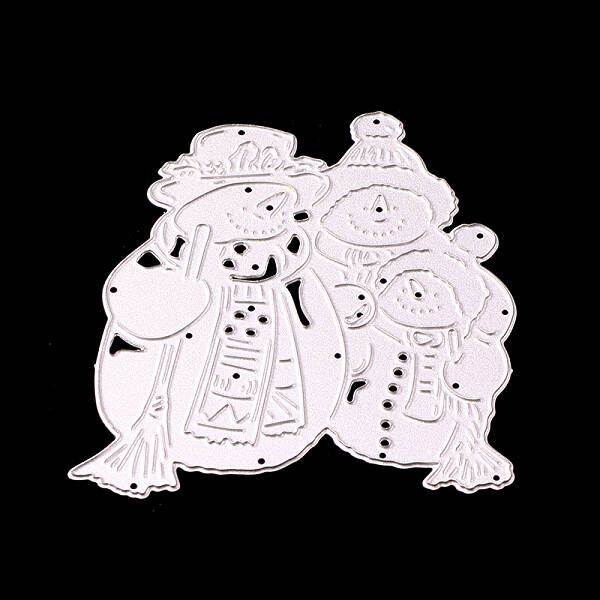 Snowman Frame Metal Cutting Dies Stencils