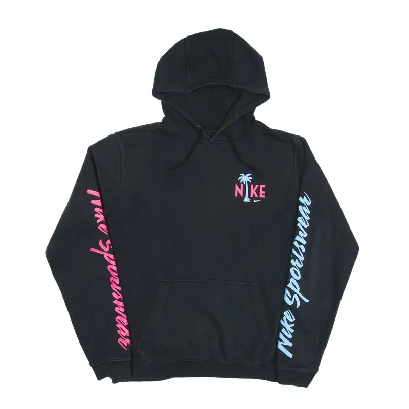 NIKE Hoodie Black Pullover Mens M