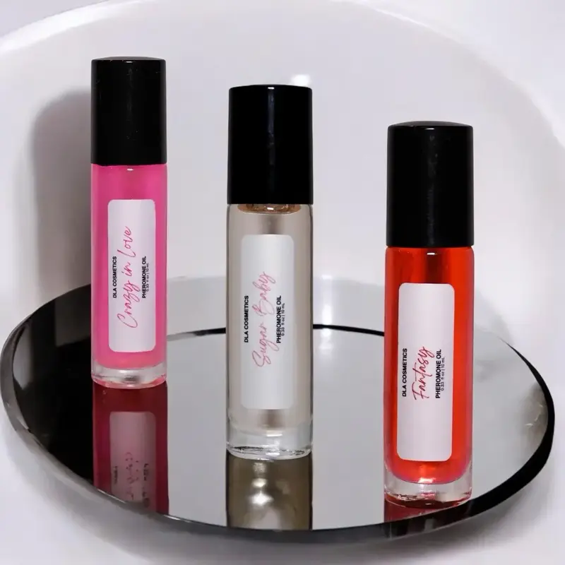 DLA COSMETICS ATTRACTION ROLL ON OIL TRIO: CRAZY IN LOVE, SUGAR BABY, FANTASY