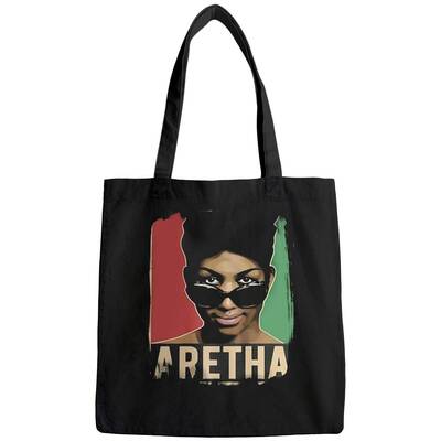 Aretha Franklin Tote Bag Men's Classic Short Sleeve Tees Tote Bag Tops
