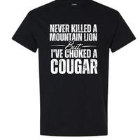 Cougar Shirt by Gildan Soft Style Tee - Bigthree Apparel - Black - white Graphic Design for Men and Women - Top, Womenswear T...