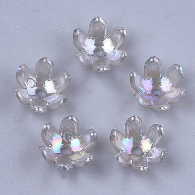 Transparent Acrylic Bead Caps