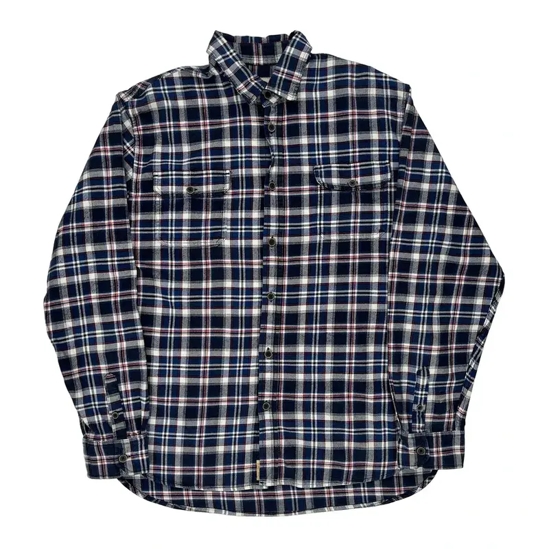 Jachs Tall Flannel Shirt - XL Blue Cotton