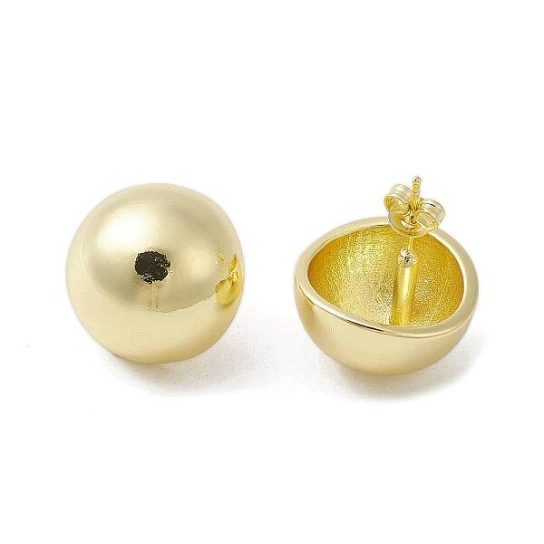 Brass Stud Earrings