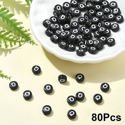 Opaque Acrylic Horizontal Hole Beads