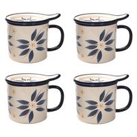 Temp-tations Old World Set of (4) 24-oz Mega Mugs with Lid-Its