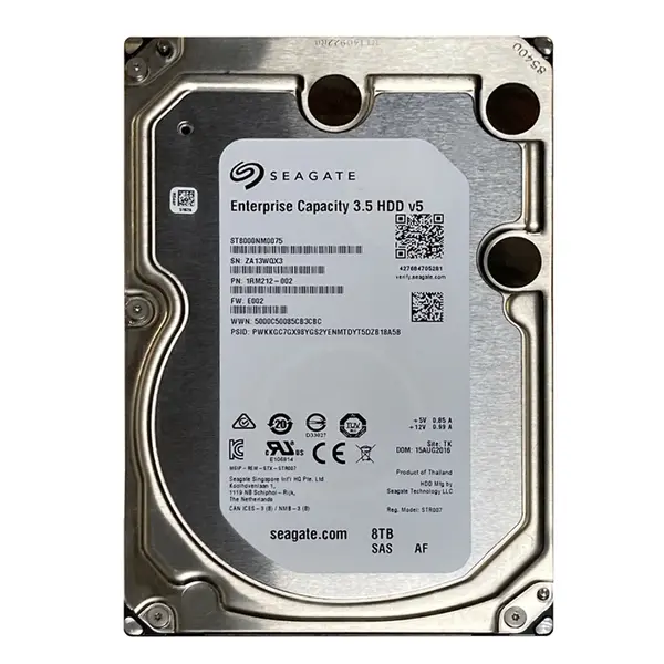 ST8000NM0075 Seagate 8TB 12Gb/s SAS 7200 3.5-inch 256MB Hard Drive