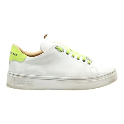 PHILIPP PLEIN Sneaker Trainers White Leather Mens UK 5
