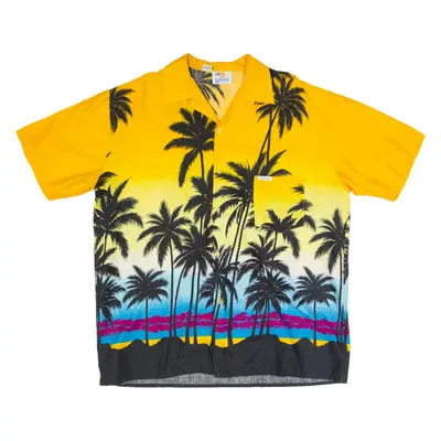 WINDSWEPT Mens Hawaiian Shirt Black 2XL