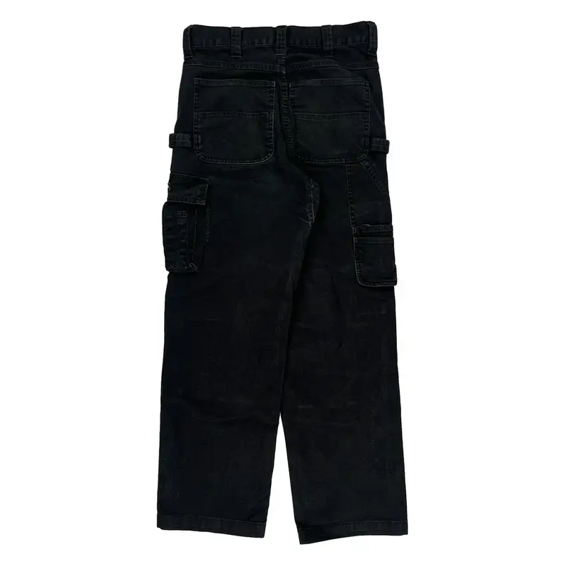 Dakota Carpenter Trousers - 30W 29L Black Cotton | Size: 30″ waist