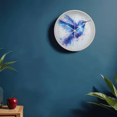 Flight of Elegance - Hummingbird Clock