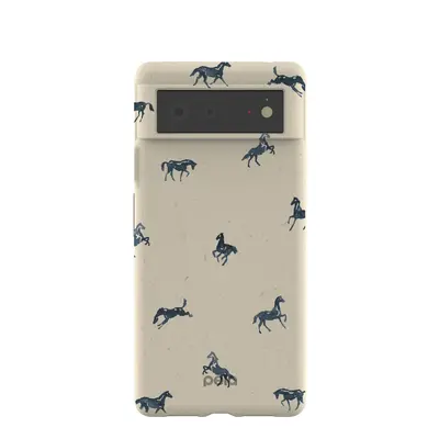 London Fog Mini Horses Google Pixel 6 Case