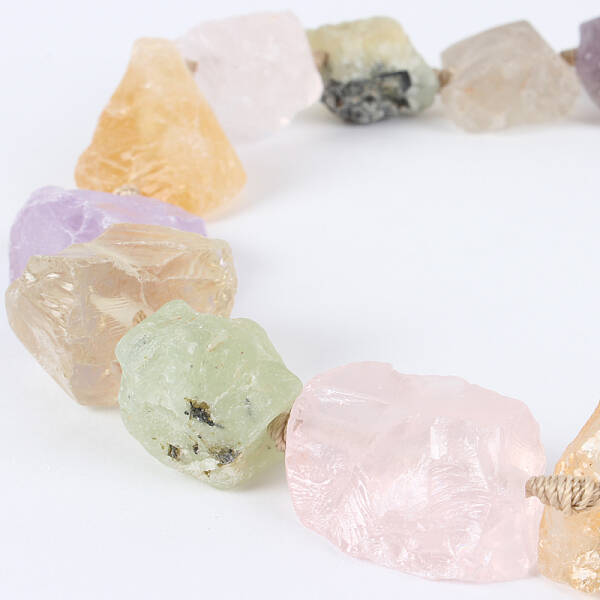 Natural & Synthetic Gemstone Rough Nuggets Bead Strands