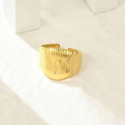 304 Stainless Steel Wide Cuff Rings for Women
