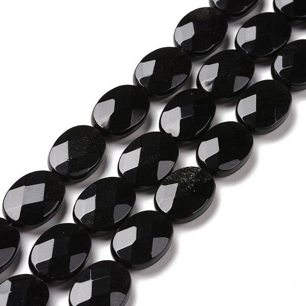 Natural Obsidian Beads Strands
