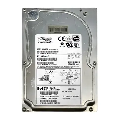 A1658-69026 HP 18GB 7200RPM Ultra2 SCSI 3.5-Inch 2MB Cache Hot Swap Hard Drive